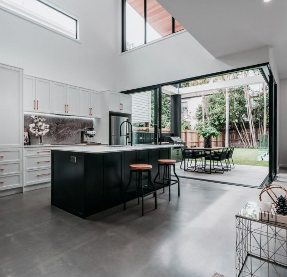 stained concrete floors kitchen