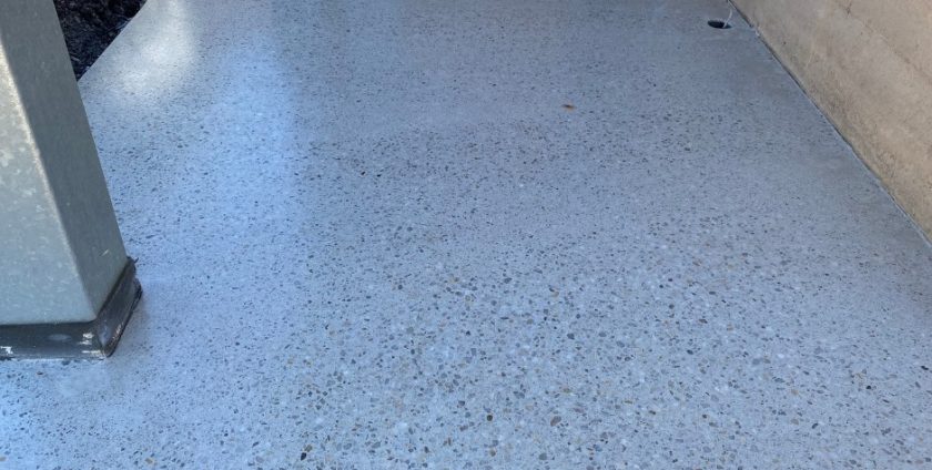 Epoxy flooring outdoors