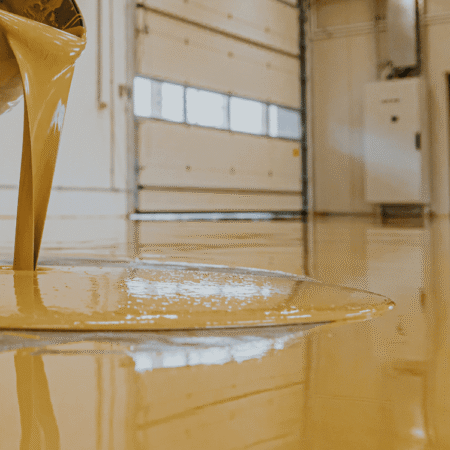 Pouring Epoxy Flooring